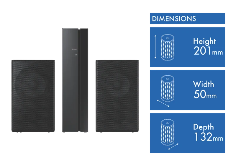 Samsung Wireless rear speaker pack 2.0ch