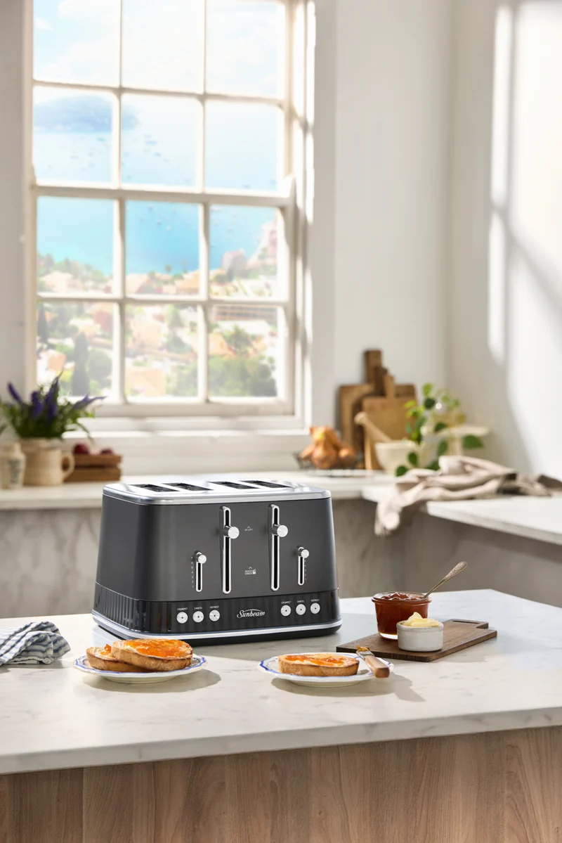 Sunbeam French Riviera 4 Slice Toaster Graphite