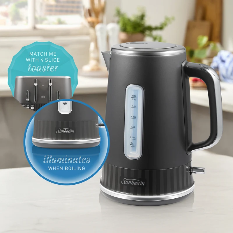 Sunbeam 1.7 Litre French Riviera Kettle Graphite