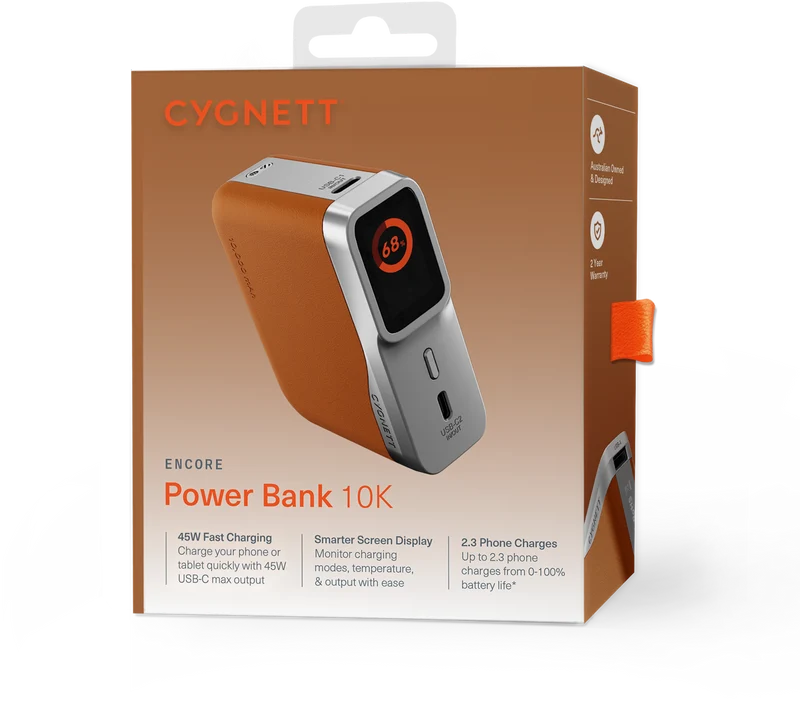 Cygnett Encore 10k Power Bank Tan