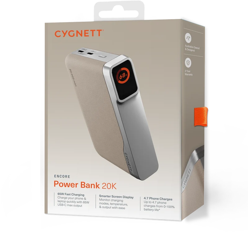 Cygnett Encore 20k Power Bank Ivory