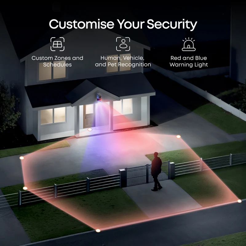 eufy S4 NVR POE 24/7 Security System - 2 x PTZ + 2 x Turret Cameras