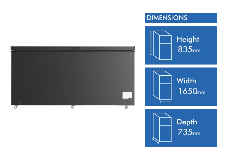CHiQ 500L Hybrid Chest Freezer