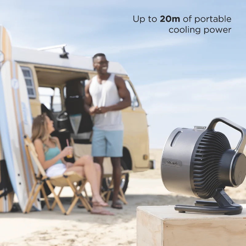 Shark FlexBreeze HydroGo Misting Portable Fan (Dark Grey)