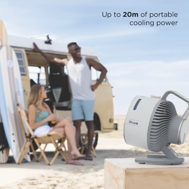 Shark FlexBreeze HydroGo Misting Portable Fan (Dove)