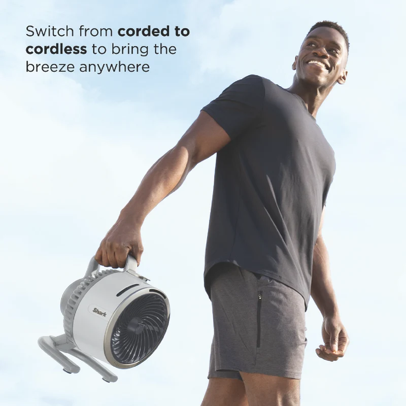 Shark FlexBreeze HydroGo Misting Portable Fan (Dove)
