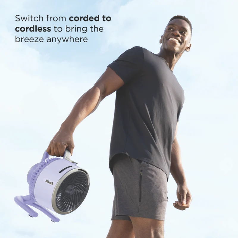 Shark FlexBreeze HydroGo Misting Portable Fan (Lilac)