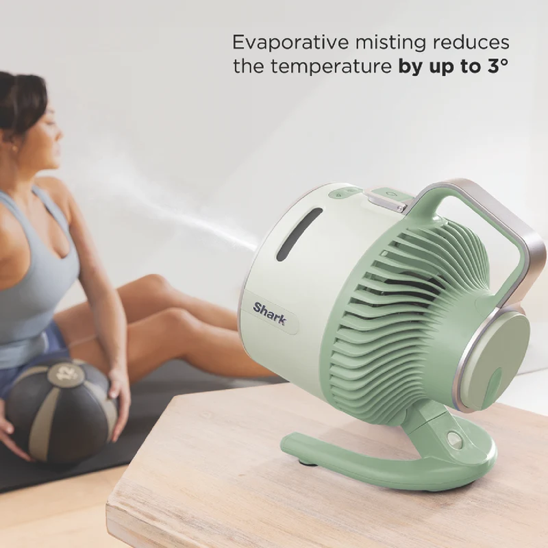 Shark FlexBreeze HydroGo Misting Portable Fan (Honey Dew)