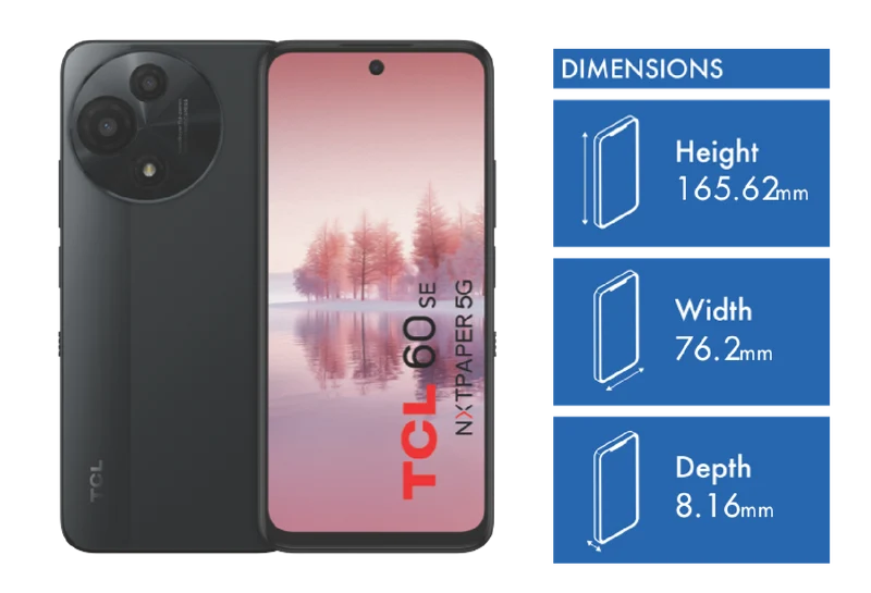 TCL 60 SE NXTPAPER 5G 256GB Space Gray