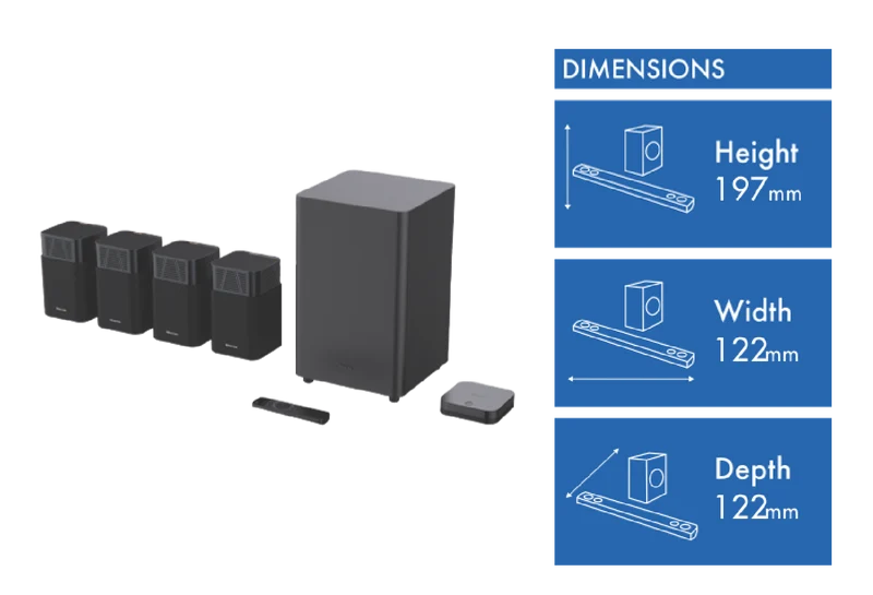 Hisense 4.1.2 Ch 720W Dolby Atmos Home Theatre System