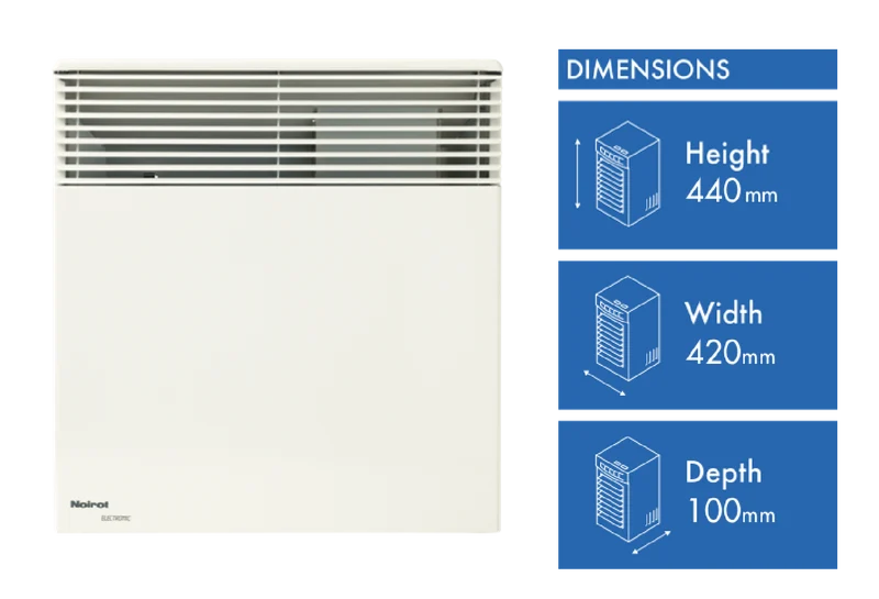 Noirot 1000W Spot Plus Panel Heater with Timer