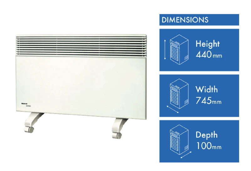 Noirot 2000W Spot Plus Panel Heater with Timer