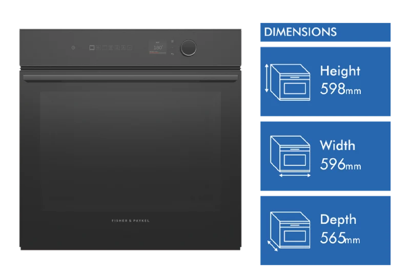Fisher & Paykel 60cm Series 7 Minimal Pyrolytic Oven, 11 Function