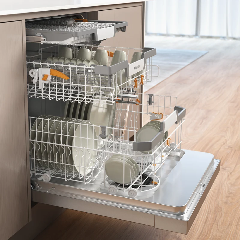 Miele 60cm Built-Under Dishwasher with AutoOpen Drying, Hygiene Programme and PowerDisk CleanSteel