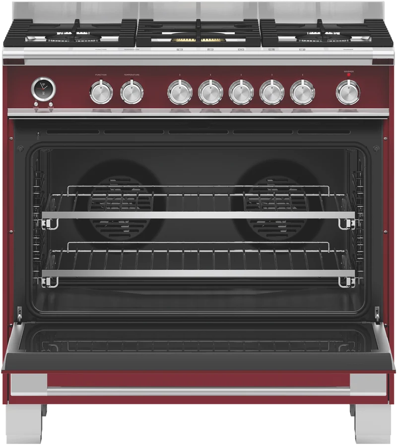 Fisher & Paykel 90cm Series 9 Classic 5 Burner Dual Fuel Pyrolytic Cooker