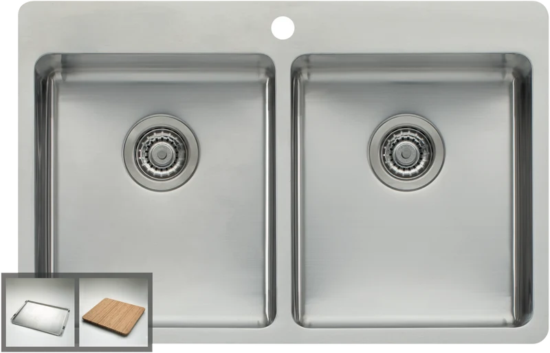 Oliveri Double Bowl Inset Sink
