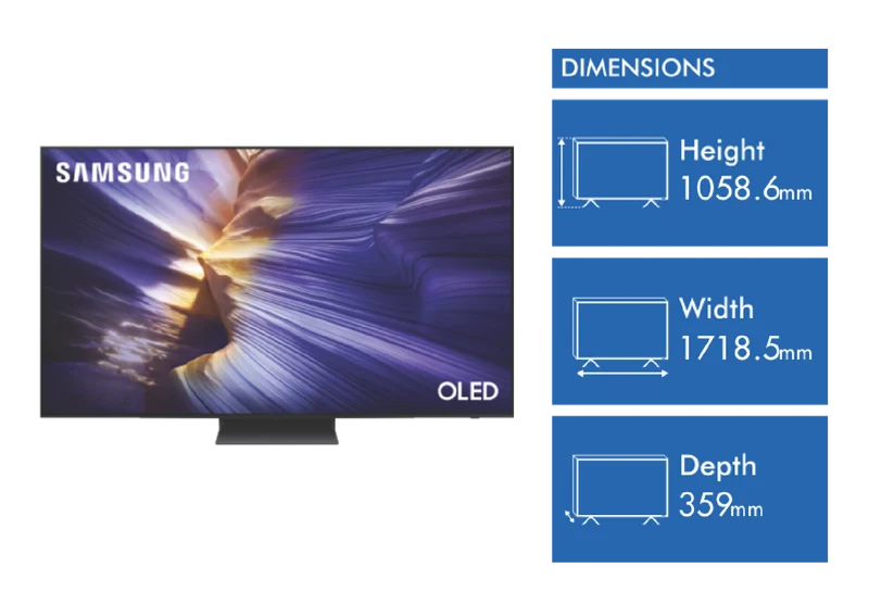 Samsung 77" OLED S90F 4K Vision AI Smart TV 2025