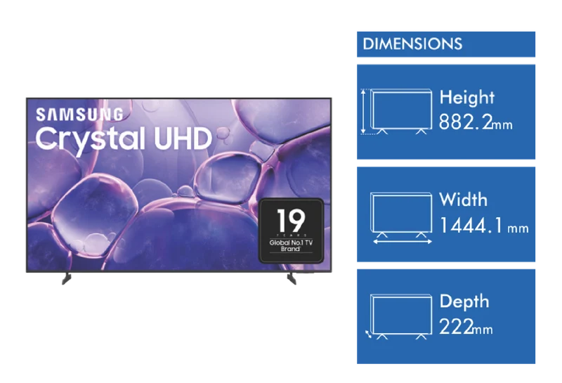 Samsung 65" U8500F Crystal UHD 4K Smart TV 2025