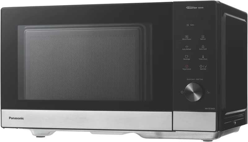 Panasonic 29L 1000W Compact Inverter Microwave Black/Stainless Steel