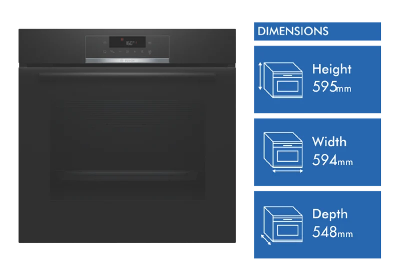 Bosch Series 6 60cm Pyrolytic Oven- Black