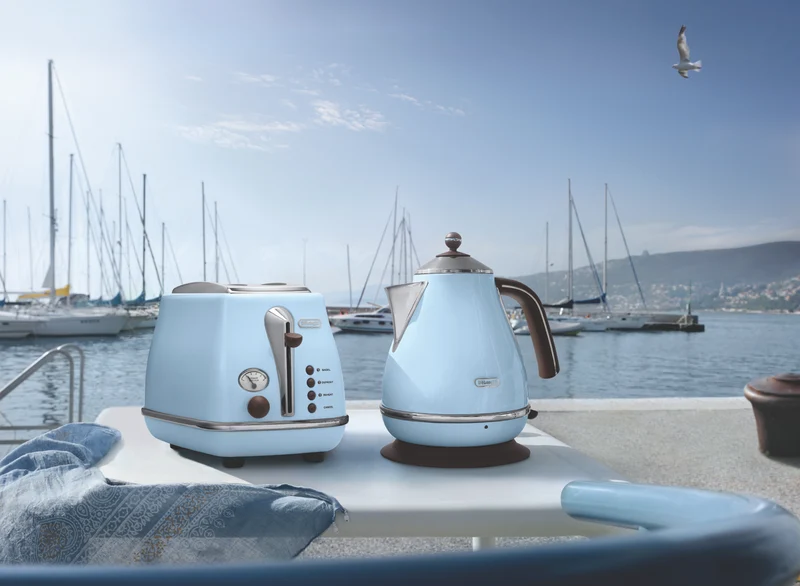 DeLonghi Icona Vintage Breakfast Pack Azure