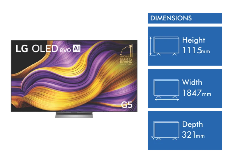 LG 83" OLED EVO G5 AI UHD 4K Smart TV 2025