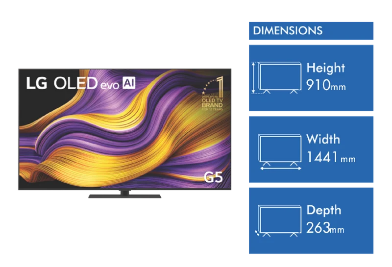 LG 65" OLED EVO G5 AI UHD 4K Smart TV 2025