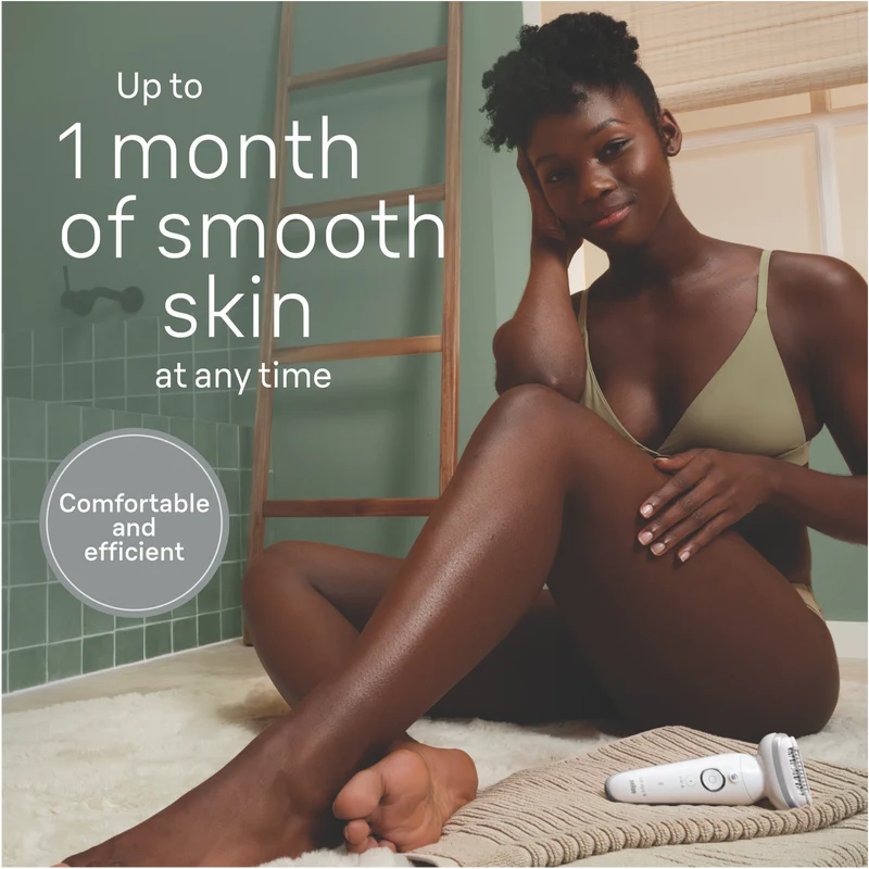 Braun Silk-Epil 9 Epilator Wet And Dry Silver