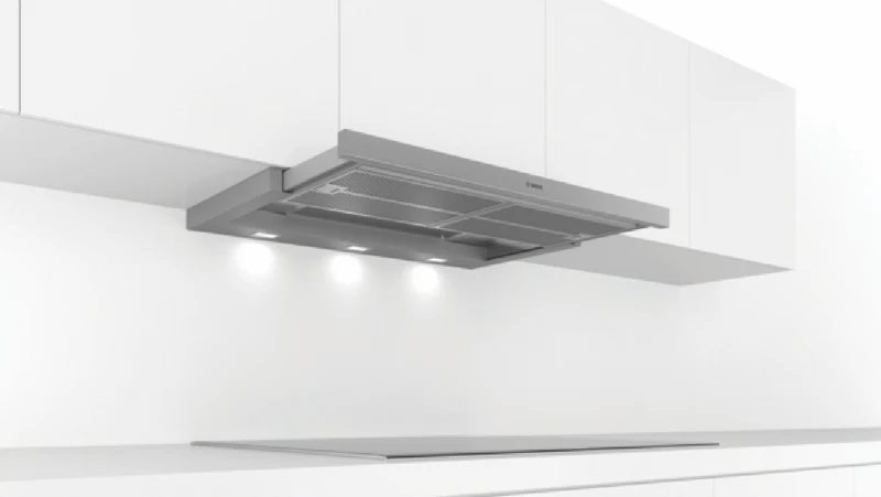 Bosch Series 4 90cm Slideout Rangehood, Silver Metallic