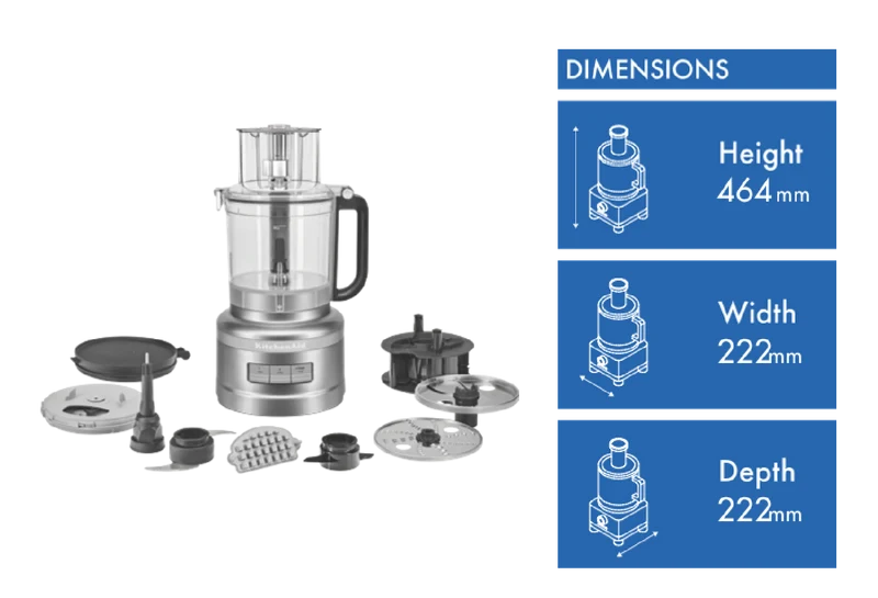 KitchenAid 13 Cup Food Processor Contour Silver