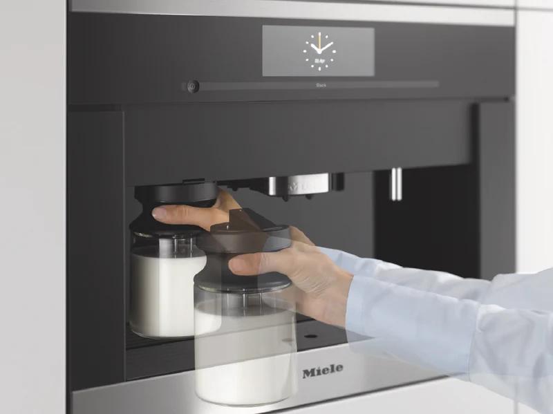 Miele 45cm Built-In Coffee Machine with 2 Bean Containers CleanSteel