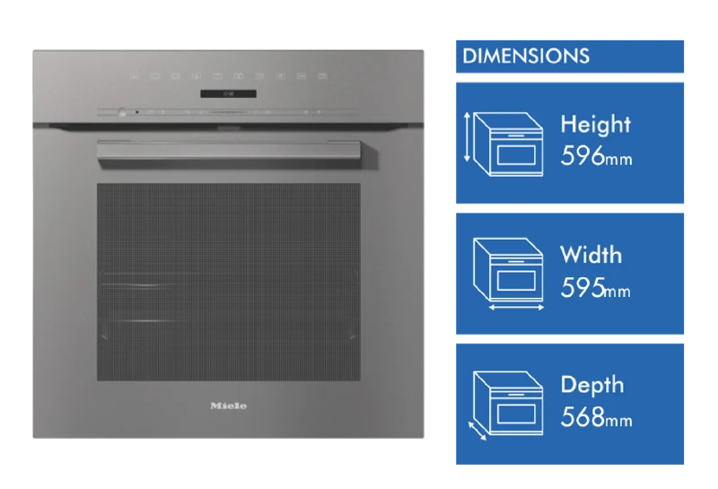 Miele 60cm Pyrolytic Oven with Moisture Plus Function and Wi-Fi Connectivity Graphite Grey