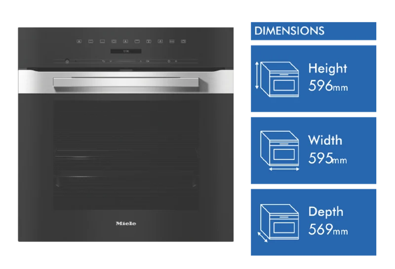 Miele 60cm Pyrolytic Oven with Automatic Cooking Programmes CleanSteel