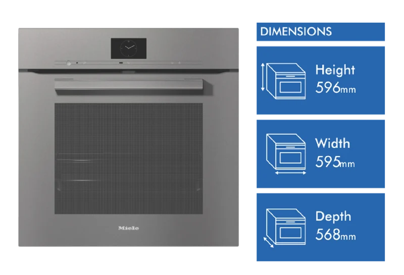 Miele 60cm Pyrolytic Oven with Moisture Plus and Rapid Cooling Function Graphite Grey