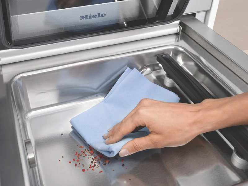 Miele Handleless Built-in Vacuum Sealing Drawer Obsidian Black