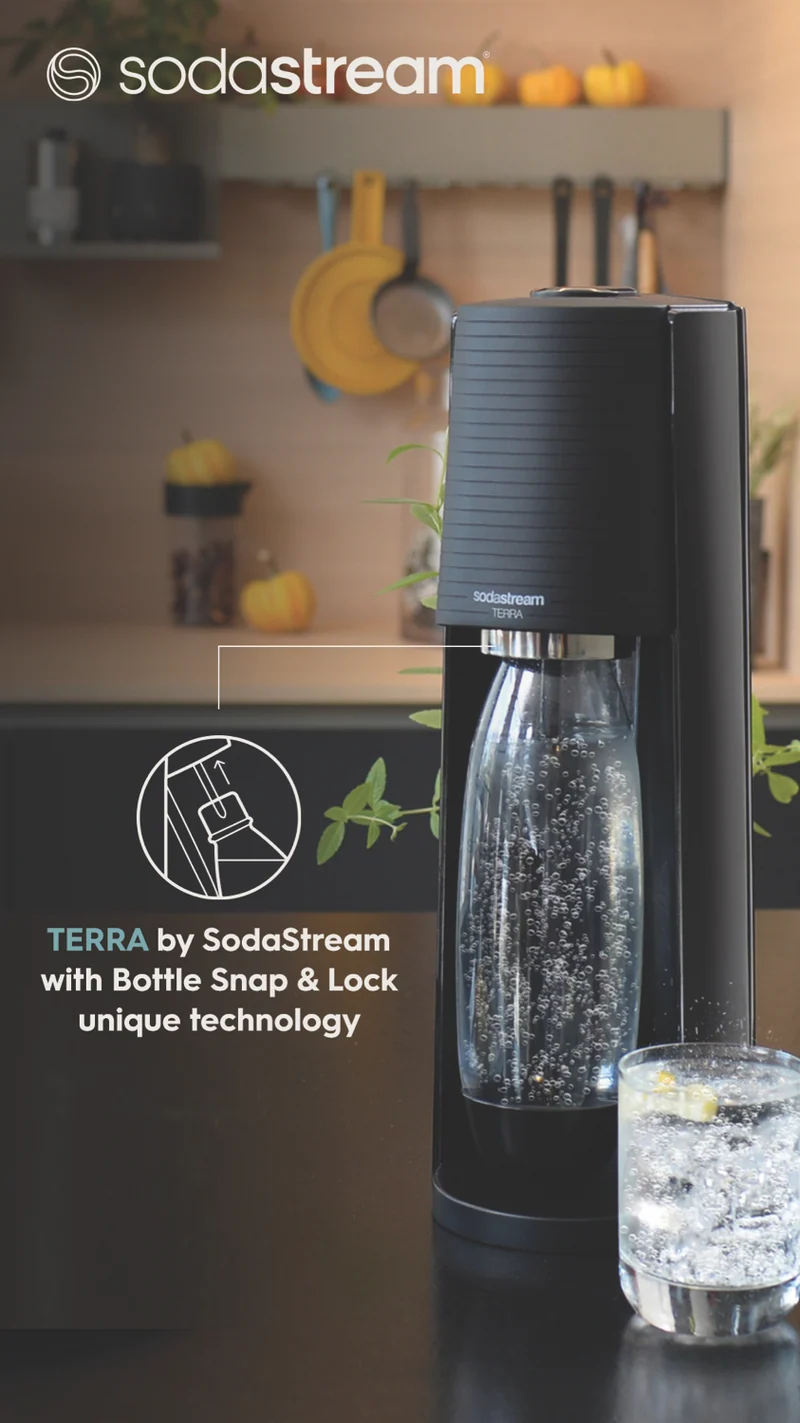 Sodastream Terra Black Sparkling Water Maker
