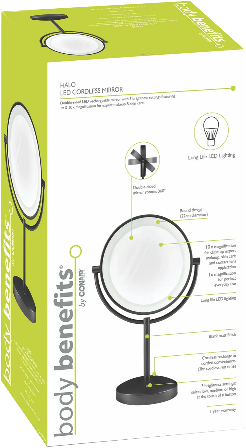 Conair Halo Cordless Mirror
