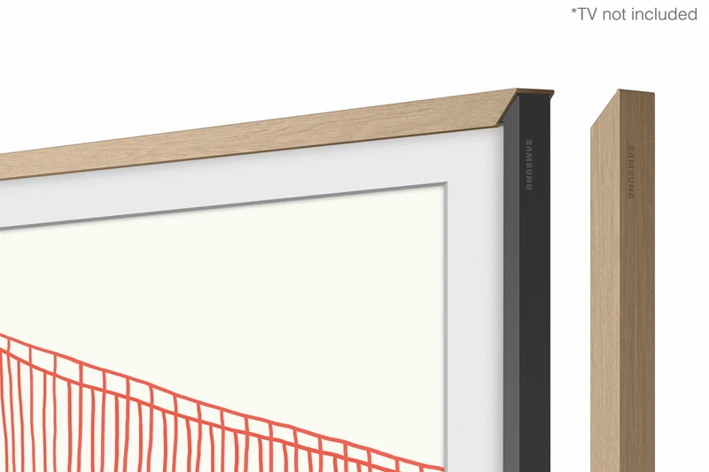 Samsung Customisable Modern Frame For 75" Frame TV, Teak