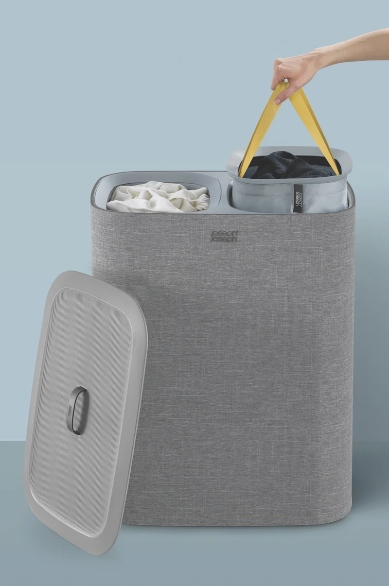Joseph Joseph Tota 90 Litre Laundry Separation Basket Grey