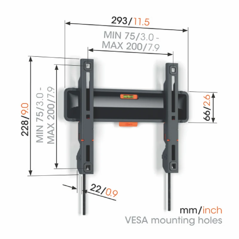 Vogels Fixed TV Wall Mount 19-50"