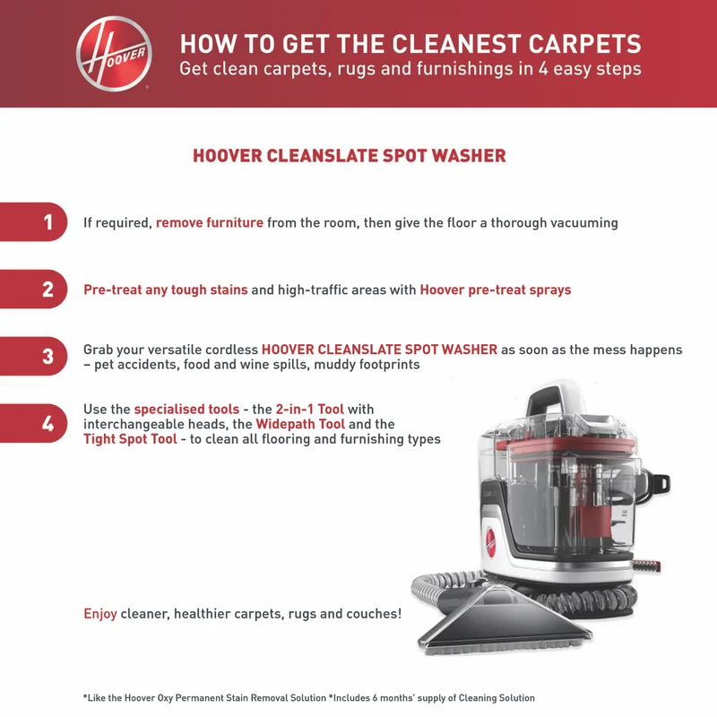 Hoover CleanSlate SpotWasher Carpet Cleaner
