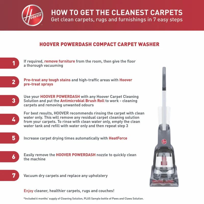 Hoover PowerDash Compact Carpet Washer