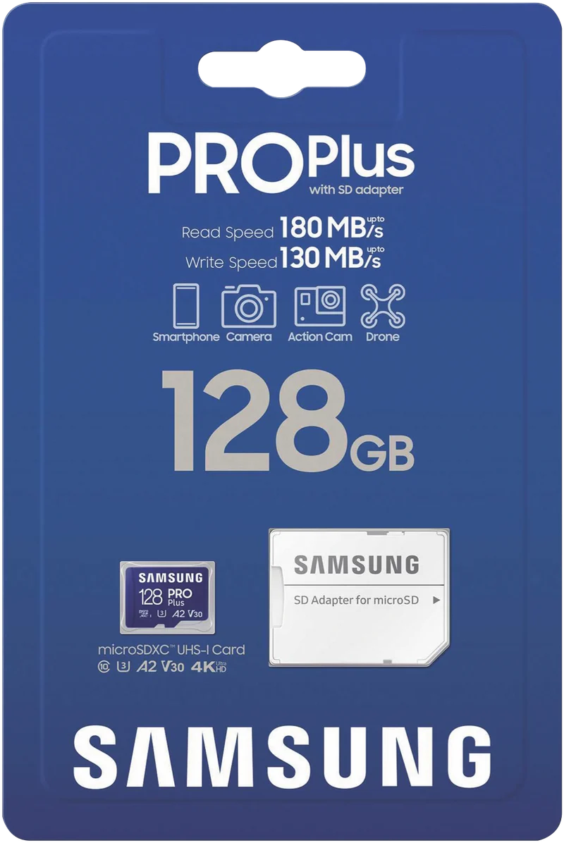 Samsung 128GB Micro SDXC Pro Plus Memory Card