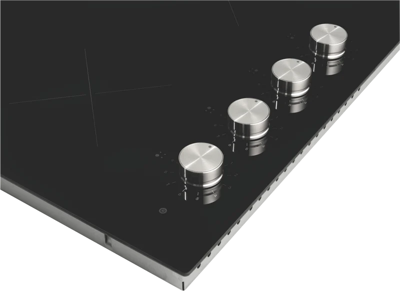 Solt 60cm Knob Control Ceramic Cooktop, Black Glass