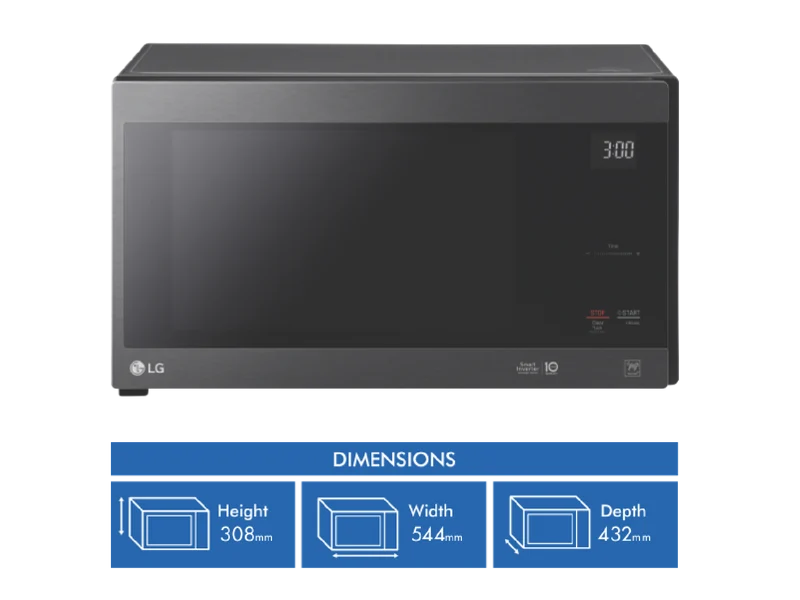 LG 42L 1200W NeoChef Smart Inverter Microwave Matte Black