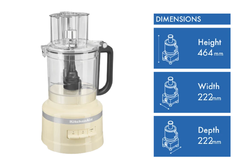 KitchenAid 13 Cup Food Processor Almond Cream