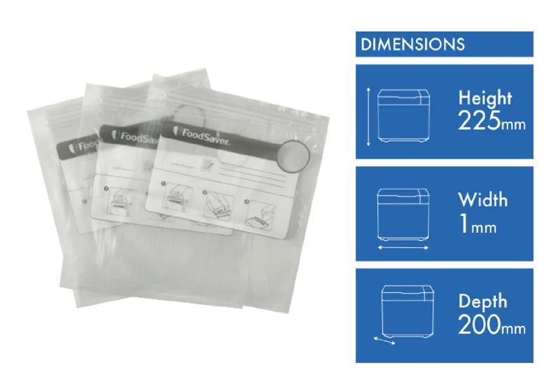 Sunbeam FoodSaver Zipper Bags 35 Pack