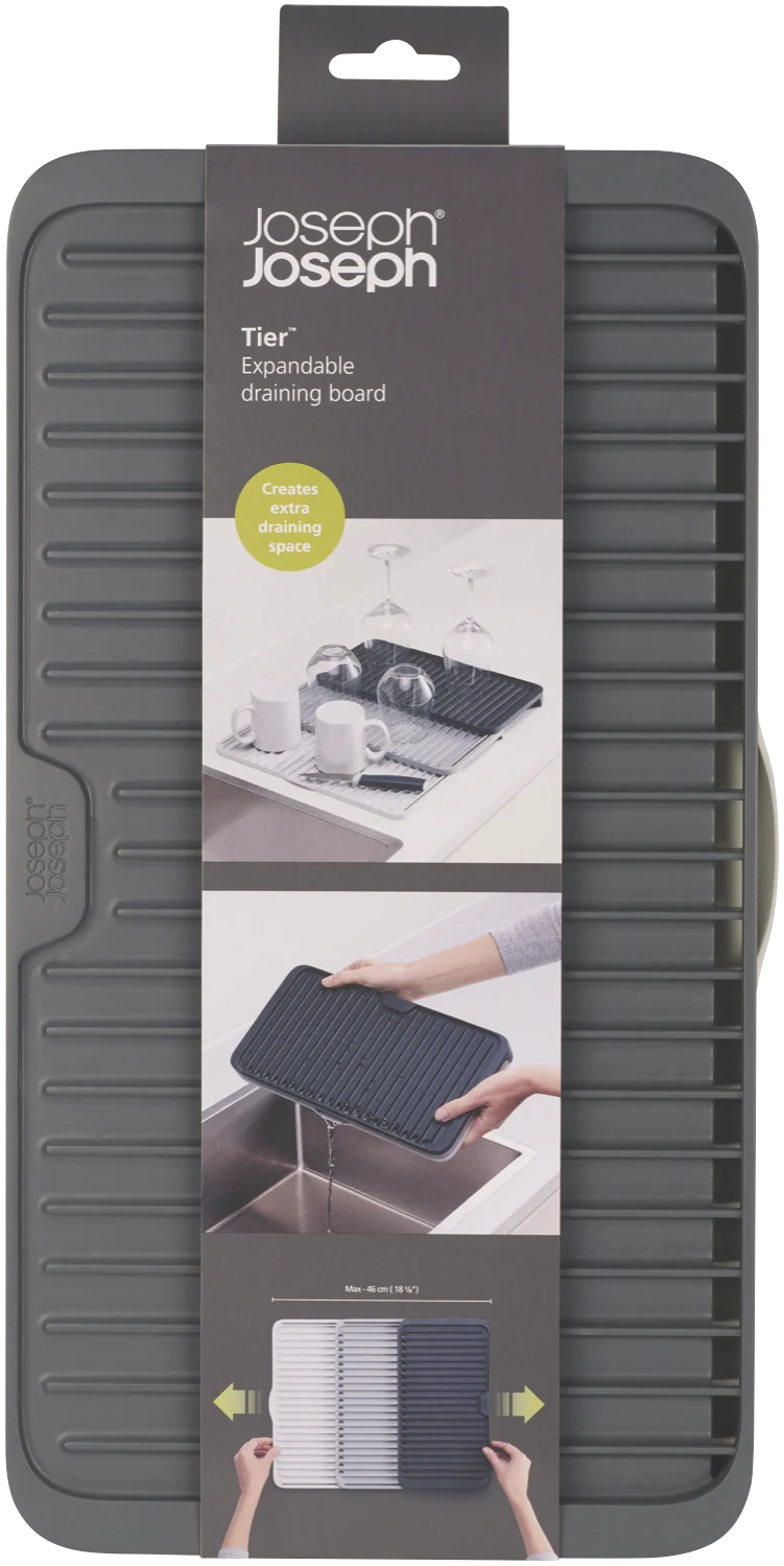 Joseph Joseph Tier Expandable Draining Mat - Grey