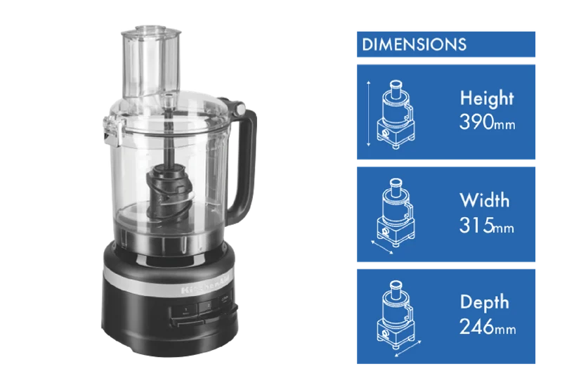 KitchenAid 9 Cup Food Processor Black Matte