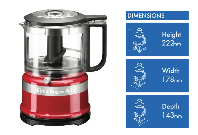 KitchenAid Mini 3.5 Cup Chopper Empire Red